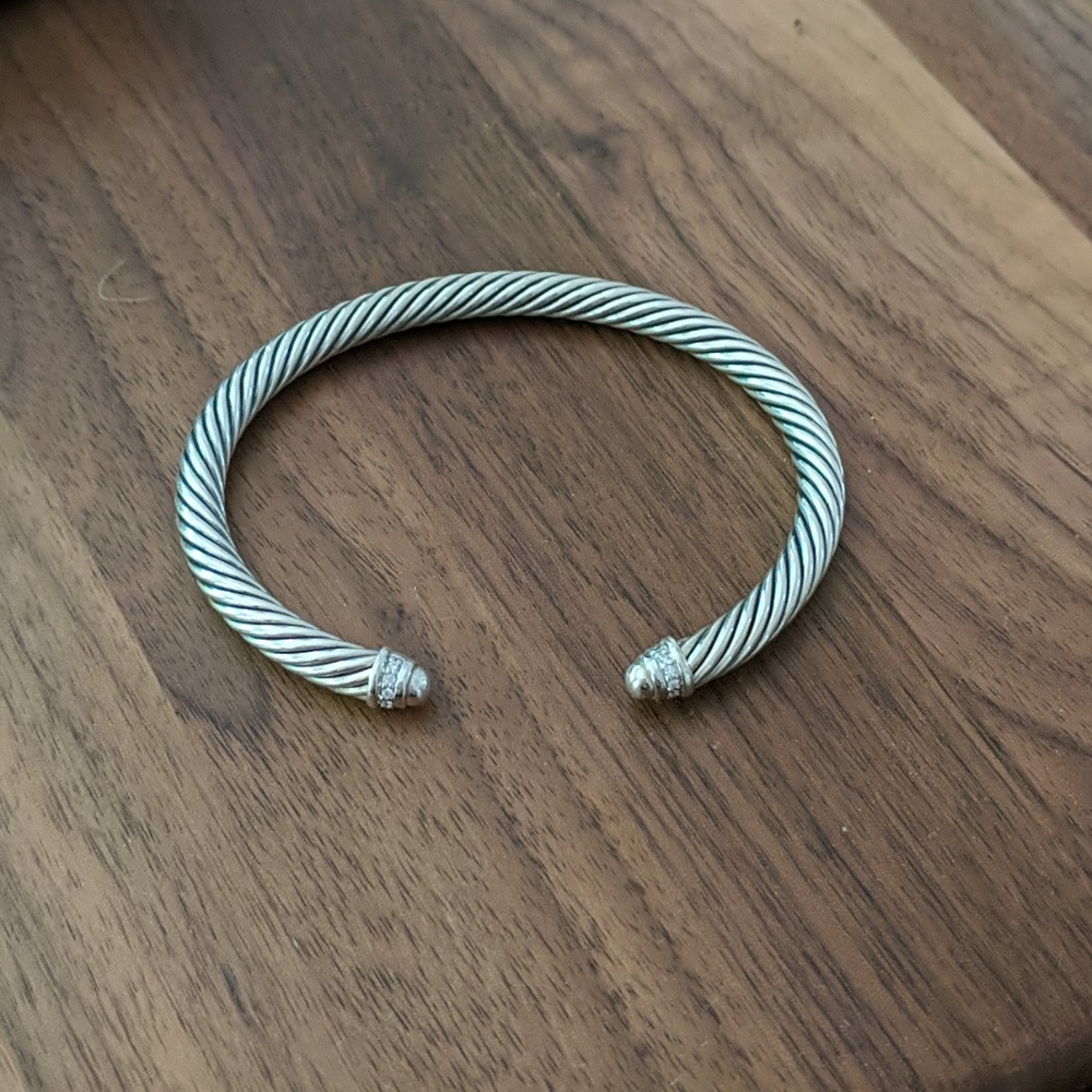 David Yurman 5mm diamond cable classics bracelet